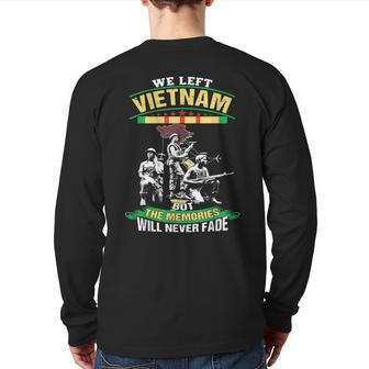 Classic War Veteran Us Flag Slodier Combat Boot Vietnam Army Back Print Long Sleeve T-shirt | Mazezy