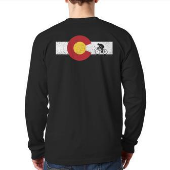 Colorado Cycling Mountain's Denver Back Print Long Sleeve T-shirt - Monsterry AU