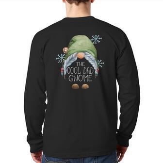 The Cool Dad Gnome Family Matching Group Back Print Long Sleeve T-shirt | Mazezy