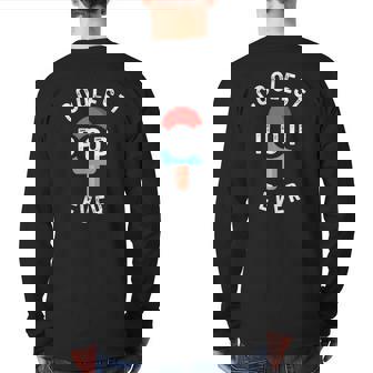 Coolest Pop Ever Popsicle Men Best Dad Ever Cool Fathers Day V2 Back Print Long Sleeve T-shirt | Mazezy