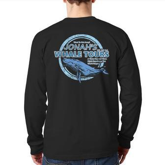 Cute Jonah And The Whale Bible Story Back Print Long Sleeve T-shirt - Monsterry AU