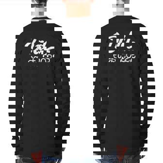Dad Est 2022 Father's Day Daddy Expecting Best Dad Men Back Print Long Sleeve T-shirt | Mazezy