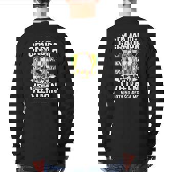 A Dad Grandpa And Vietnam Veteran Proud Retired Soldier Back Print Long Sleeve T-shirt | Mazezy