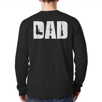 Dad And Guns Collection Vintage Back Print Long Sleeve T-shirt | Mazezy