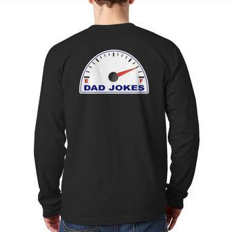Dad Jokes Southern Charm Dad Jokes Loading Fuel Gauge Petrol Gas Petrol Essential Back Print Long Sleeve T-shirt | Mazezy DE