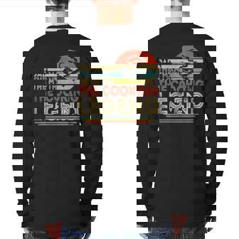 Dad The Man The Myth The Cooking Legend Men Back Print Long Sleeve T-shirt | Mazezy