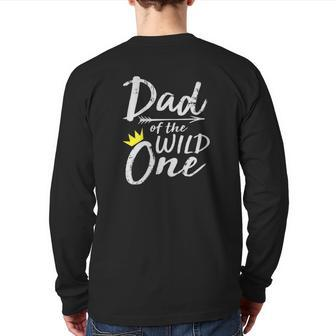 Dad Of The Wild One Back Print Long Sleeve T-shirt | Mazezy DE