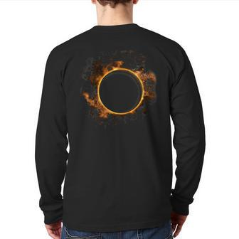 Graphic Total Solar Eclipse August 21 2017 Back Print Long Sleeve T-shirt - Monsterry AU