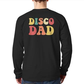 Disco Dad 1970'S Disco King Matching Couple S Essential Back Print Long Sleeve T-shirt | Mazezy