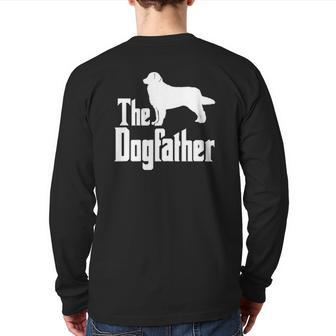 The Dogfather Bernese Mountain Dog Dog Back Print Long Sleeve T-shirt | Mazezy