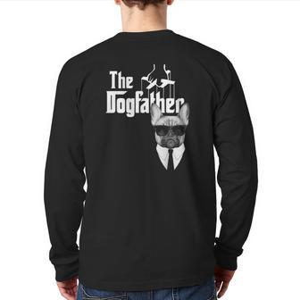 The Dogfather French Bulldog Frenchie Dog Classic Back Print Long Sleeve T-shirt | Mazezy