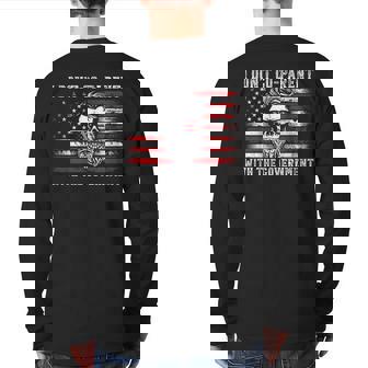 I Don’T Co-Parent With The Government Patriotic Father Dad Patriotic Back Print Long Sleeve T-shirt | Mazezy