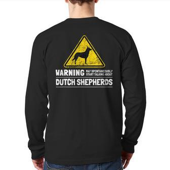 Dutch Shepherd Dog Lovers Dog Humor Back Print Long Sleeve T-shirt - Monsterry DE