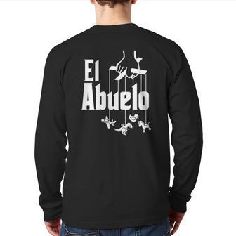 El Abuelo Spanish Hispanic Grandfather Back Print Long Sleeve T-shirt | Mazezy