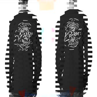 El Papá Mas Chingón Del Mundo Mexican Dad Back Print Long Sleeve T-shirt | Mazezy
