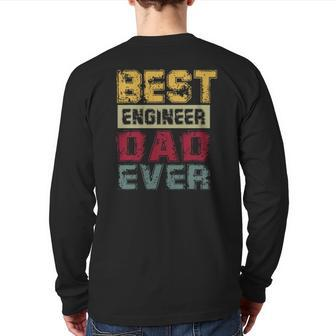 Engineer Dad Back Print Long Sleeve T-shirt | Mazezy