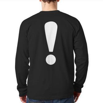 Exclamation Point Back Print Long Sleeve T-shirt - Monsterry CA