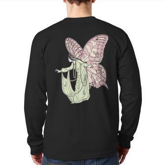 Fairy Grunge Fairycore Clothes Fairy Core Pastel Aesthetic Back Print Long Sleeve T-shirt - Monsterry
