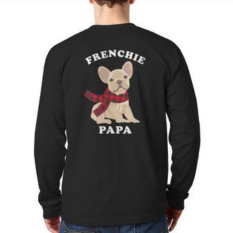 Family Matching Christmas French Bulldog Frenchie Papa Back Print Long Sleeve T-shirt | Mazezy UK