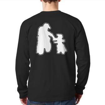 Father & Daughter Riding Partners Back Print Long Sleeve T-shirt | Mazezy