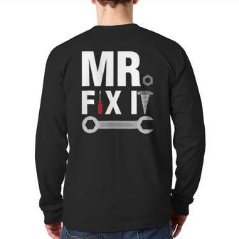 Father & Daughtermr Fix It Part 1 Of 2 Ver2 Back Print Long Sleeve T-shirt | Mazezy