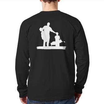 Father & Son Golfing Buddies For Life Back Print Long Sleeve T-shirt | Mazezy CA