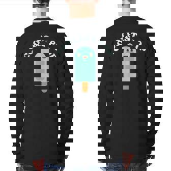 Fathers Day Best Dad Coolest Pop Mens Kawaii Popsicle Back Print Long Sleeve T-shirt | Mazezy