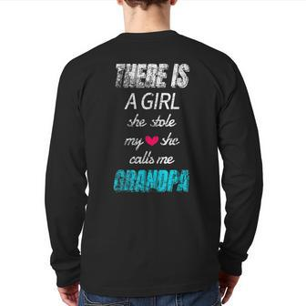 Fathers Day Grand Daddy Grand Daughter Back Print Long Sleeve T-shirt | Mazezy AU