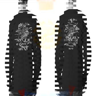 Fishing S For Dad Father Day Fishing For Fisherman Back Print Long Sleeve T-shirt | Mazezy