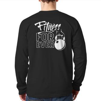 Fitness Forever Weightlifting Gym Workout Training Back Print Long Sleeve T-shirt | Mazezy