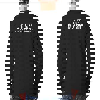Forklifts Motif Warehouse Worker Workwear Men Back Print Long Sleeve T-shirt | Mazezy