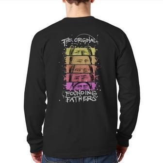 Founding Fathers Native American Back Print Long Sleeve T-shirt | Mazezy