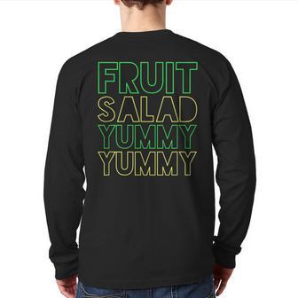 Fruit Salad Yummy Neon T Back Print Long Sleeve T-shirt - Monsterry CA