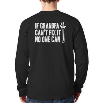 Grandpa Craftsman For Artisan Grandfather Back Print Long Sleeve T-shirt | Mazezy