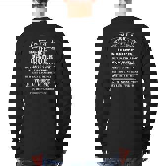 I'm Not A Perfect Daughter But My Crazy Dad Loves Me Back Print Long Sleeve T-shirt | Mazezy