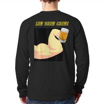 Lew Brew Crew Back Print Long Sleeve T-shirt - Monsterry AU