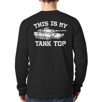 This Is My Military Pun Back Print Long Sleeve T-shirt - Monsterry DE