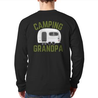 Rv Camping Grandpa Father's Day Camper Back Print Long Sleeve T-shirt | Mazezy