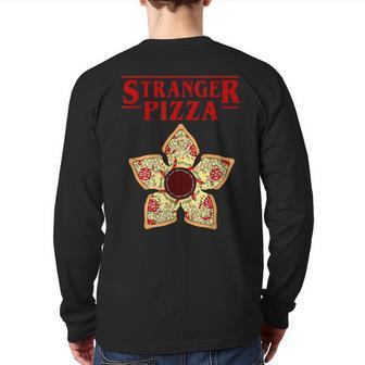 Stranger Pizza Things Back Print Long Sleeve T-shirt - Monsterry