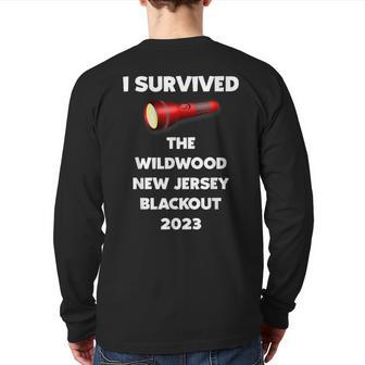 I Survived The Wildwood New Jersey Blackout 2023 Back Print Long Sleeve T-shirt - Monsterry