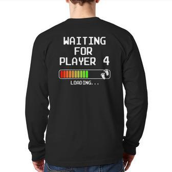 Gamer Pregnancy Announcement 2Nd Baby Expectant Dad Player 4 Ver2 Back Print Long Sleeve T-shirt | Mazezy