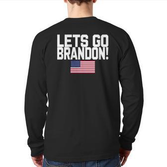 Lets Go Brandon T Marine Veteran James Kilcer Back Print Long Sleeve T-shirt | Mazezy