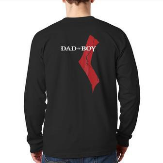 God Of Boy Dad Video Gamefather's Day Edition Back Print Long Sleeve T-shirt | Mazezy