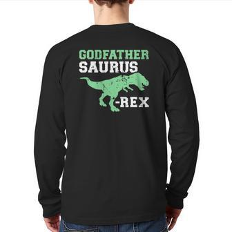 Godfather Saurus-Rex Dinosaur Lovers Back Print Long Sleeve T-shirt | Mazezy
