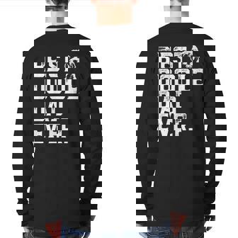 Goldendoodle Dad Best Doodle Dad Ever Back Print Long Sleeve T-shirt | Mazezy