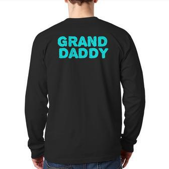 Grand Daddy Grandpa Grandfather Tee Back Print Long Sleeve T-shirt | Mazezy AU