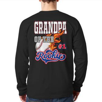 Grandpa Of The Rookie 1 Years Old Team Matching Family Party Back Print Long Sleeve T-shirt | Mazezy UK