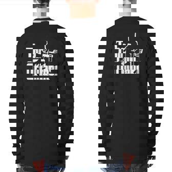 The Grillfather Dad Chef Grilling Grill Master Bbq Back Print Long Sleeve T-shirt | Mazezy