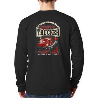 Grumpy Truck Driver Quote Back Print Long Sleeve T-shirt | Mazezy UK