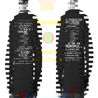 Grumpy Old 24Th Infantry Division Veteran Day Xmas Back Print Long Sleeve T-shirt | Mazezy